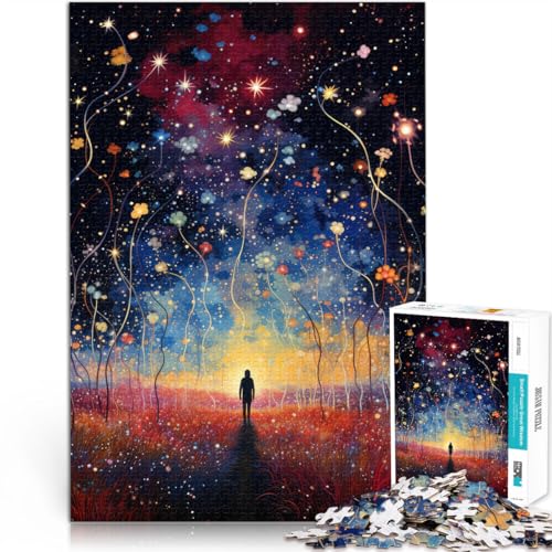 Puzzle für Erwachsene und Jugendliche 1000 Teile Kosmos-Kunstwerk Aus Karton Geeignet für Personen ab 14 Jahren Lernspiel-Herausforderungsspielzeug Tolles Geschenk zum Spielen。Größe：38x52cm von ZONGJX