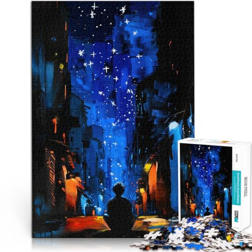 Puzzles für Erwachsene 1000 Puzzles Allein unter den Sternen Aus Karton für 14+ einzigartiges Herausforderungsspiel Familienspiele Weihnachten Geburtstagsgeschenke。Größe:26x38cm/10.2x14.9Zoll Puzzles für Erwachsene 1000 Puzzles Allein unter den Sternen Aus Karton für 14+ einzigartiges Herausforderungsspiel Familienspiele Weihnachten Geburtstagsgeschenke。Größe:26x38cm/10.2x14.9Zoll von ZONGJX