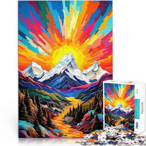 Puzzles für Erwachsene 1000 Puzzles Bergliebhaber Aus Karton für 14+ Lernspielzeug-Herausforderung Tolle Geschenke und Spielzeuge。Größe：26x38cm/10.2x14.9Zoll von ZONGJX