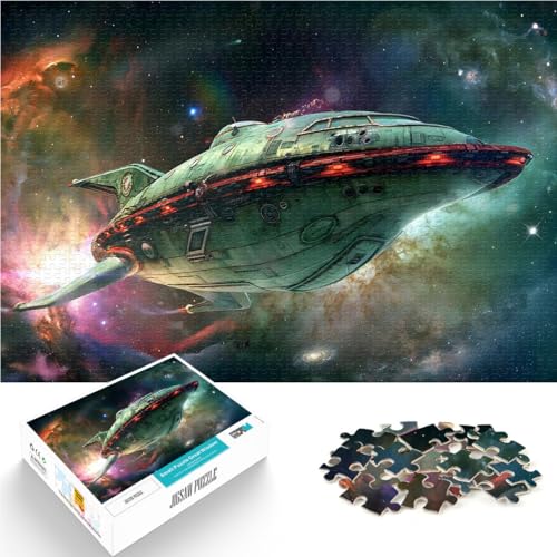 Puzzles für Erwachsene 1000 Puzzles Futurama Planet Express Aus Holz für 14+ Anspruchsvolles Spiel und Familienspiel tolles Größe：50x75cm/19.6x29.5Zoll von ZONGJX