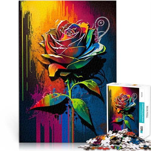Puzzles für Erwachsene 1000 Puzzles Gekritzelrose Aus Karton für 14+ Intellektuelles Spiel Geschenk zum Geburtstag。Größe:26x38cm/10.2x14.9Zoll Puzzles für Erwachsene 1000 Puzzles Gekritzelrose Aus Karton für 14+ Intellektuelles Spiel Geschenk zum Geburtstag。Größe:26x38cm/10.2x14.9Zoll von ZONGJX
