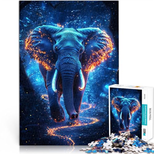 Puzzles für Erwachsene 1000 Puzzles Majestätischer Elefant mit Glanz Aus Karton für 14+ Schwierig und herausfordernd Einzigartige Wohndekorationen und Geschenke。Größe:26x38cm/10.2x14.9Zoll Puzzles für Erwachsene 1000 Puzzles Majestätischer Elefant mit Glanz Aus Karton für 14+ Schwierig und herausfordernd Einzigartige Wohndekorationen und Geschenke。Größe:26x38cm/10.2x14.9Zoll von ZONGJX