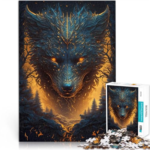 Puzzles für Erwachsene 1000 Puzzles Wolf Legend Aus Karton für 14+ Stressabbau Schwierige Herausforderung Geschenk zum Geburtstag。Größe:26x38cm/10.2x14.9Zoll Puzzles für Erwachsene 1000 Puzzles Wolf Legend Aus Karton für 14+ Stressabbau Schwierige Herausforderung Geschenk zum Geburtstag。Größe:26x38cm/10.2x14.9Zoll von ZONGJX