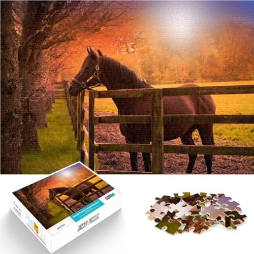 für Erwachsene 1000-Teile-Puzzle Braunes Pferd im Stall Aus Karton Geeignet für Kinder ab 14 Jahren DIY-Spielzeug Einzigartige Geschenke zum Geburtstag und zu Weihnachten。Größe:26x38cm/10.2x14.9Zoll für Erwachsene 1000-Teile-Puzzle Braunes Pferd im Stall Aus Karton Geeignet für Kinder ab 14 Jahren DIY-Spielzeug Einzigartige Geschenke zum Geburtstag und zu Weihnachten。Größe:26x38cm/10.2x14.9Zoll von ZONGJX