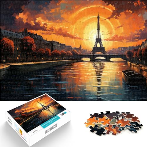 für Erwachsene 1000 Teile Puzzle Paris bei Sonnenuntergang Aus Holz für Kinder ab 14 Jahren Spiel Wanddekoration Einzigartige Geschenke zum Geburtstag und zu Weihnachten。Größe:50x75cm für Erwachsene 1000 Teile Puzzle Paris bei Sonnenuntergang Aus Holz für Kinder ab 14 Jahren Spiel Wanddekoration Einzigartige Geschenke zum Geburtstag und zu Weihnachten。Größe:50x75cm von ZONGJX