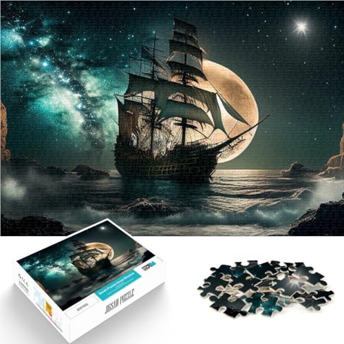 für Erwachsene 1000-Teile-Puzzle Piratenschiff Aus Karton Geeignet für Kinder ab 14 Jahren Schwierig und herausfordernd Einzigartige Wohndekorationen und Geschenke。Größe:26x38cm/10.2x14.9Zoll für Erwachsene 1000-Teile-Puzzle Piratenschiff Aus Karton Geeignet für Kinder ab 14 Jahren Schwierig und herausfordernd Einzigartige Wohndekorationen und Geschenke。Größe:26x38cm/10.2x14.9Zoll von ZONGJX