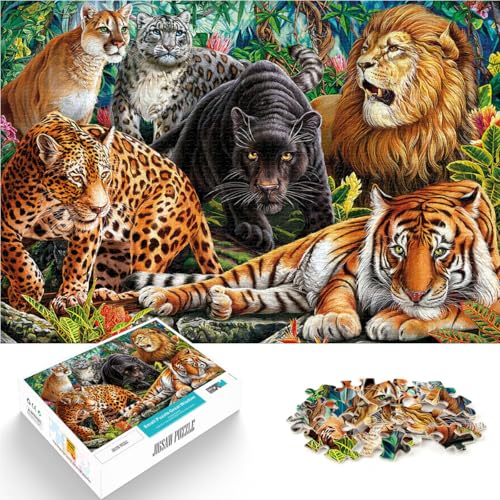 für Erwachsene 1000-Teile-Puzzle Tierwelt Aus Holz Geeignet für Kinder ab 14 Jahren Unmögliches Spiel Geschenke zum 。Größe：50x75cm/19.6x29.5Zoll von ZONGJX