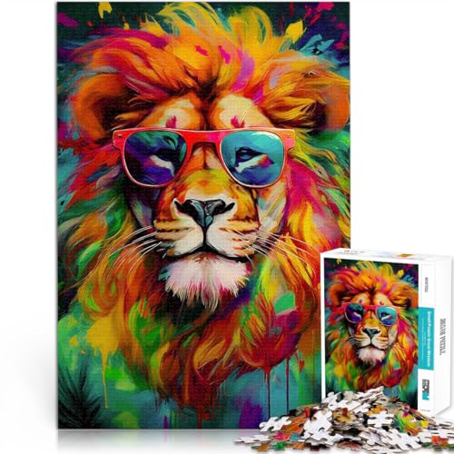 für Erwachsene 1000-teiliges Puzzle Cooles Löwengemälde Aus Holz ab 14 Jahren Schwierig und herausfordernd Einzigartige Wohndekorationen und Geschenke。Größe:50x75cm/19.6x29.5Zoll für Erwachsene 1000-teiliges Puzzle Cooles Löwengemälde Aus Holz ab 14 Jahren Schwierig und herausfordernd Einzigartige Wohndekorationen und Geschenke。Größe:50x75cm/19.6x29.5Zoll von ZONGJX