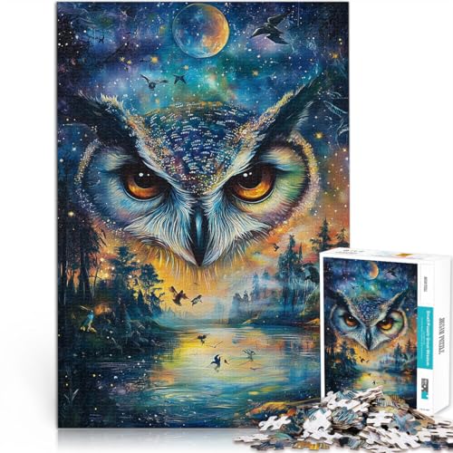 für Erwachsene Puzzles 1000 Teile Puzzles Farbgemälde Eule Aus Karton für und ab 14 Jahren Spielspielzeug Als Geschenk für die ganze Familie und Freunde。Größe:38x52cm/14.9x20.4Zoll für Erwachsene Puzzles 1000 Teile Puzzles Farbgemälde Eule Aus Karton für und ab 14 Jahren Spielspielzeug Als Geschenk für die ganze Familie und Freunde。Größe:38x52cm/14.9x20.4Zoll von ZONGJX
