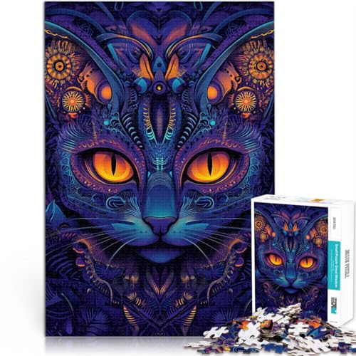für Erwachsene Puzzles 1000 Teile Puzzles Psychodelische Katzen-Mandla-Kunst Aus Karton für und ab 14 Jahren Eltern-Kind-Interaktion Interessante Geschenke zur Stressreduzierung。Größe:26x38cm für Erwachsene Puzzles 1000 Teile Puzzles Psychodelische Katzen-Mandla-Kunst Aus Karton für und ab 14 Jahren Eltern-Kind-Interaktion Interessante Geschenke zur Stressreduzierung。Größe:26x38cm von ZONGJX