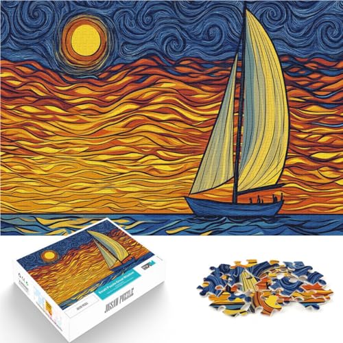 für Erwachsene1000-Teile-Puzzles Sternenklarer Sonnenuntergang Segelboot Aus Karton Geeignet für Kinder ab 14 Jahren Hand-Speed-Rennen Weihnachts- und Geburtstagsgeschenke。Größe:26x38cm für Erwachsene1000-Teile-Puzzles Sternenklarer Sonnenuntergang Segelboot Aus Karton Geeignet für Kinder ab 14 Jahren Hand-Speed-Rennen Weihnachts- und Geburtstagsgeschenke。Größe:26x38cm von ZONGJX