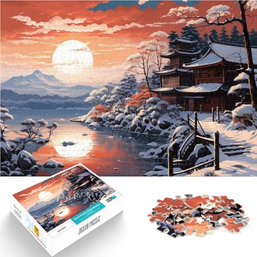 für Erwachsene1000-Teile-Puzzles japanische Landschaft Aus Karton Geeignet für Kinder ab 14 Jahren Lernspiel-Herausforderungsspielzeug Tolles Geschenk zum Spielen。Größe:26x38cm/10.2x14.9Zoll für Erwachsene1000-Teile-Puzzles japanische Landschaft Aus Karton Geeignet für Kinder ab 14 Jahren Lernspiel-Herausforderungsspielzeug Tolles Geschenk zum Spielen。Größe:26x38cm/10.2x14.9Zoll von ZONGJX