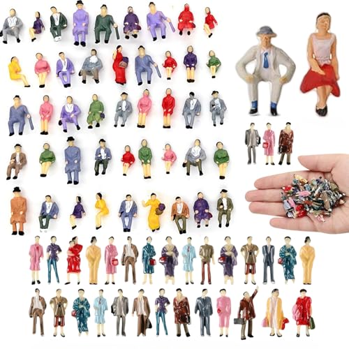 80 Stück Mini Modelleisenbahn Figuren Miniatur Figuren Verschieden Sitzende Und Stehende Figuren Passanten, Bemalte Sitzende Und Stehende Maßstab 1:85 80 Stück Mini Modelleisenbahn Figuren Miniatur Figuren Verschieden Sitzende Und Stehende Figuren Passanten, Bemalte Sitzende Und Stehende Maßstab 1:85 von ZONGYUNYNOLE