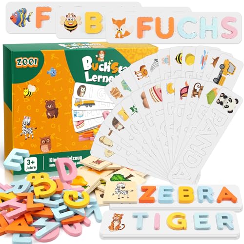 ZOOI Montessori Spielzeug ab 3 4 5 6 7 8 Jahre Junge, Spielzeug ab 3-8 Jahre Mädchen, Buchstaben Lernen Lernspiele ab 3-8 Jahre, Kinderspielzeug ab 3 Jahre Einschulung Geschenk ZOOI Montessori Spielzeug ab 3 4 5 6 7 8 Jahre Junge, Spielzeug ab 3-8 Jahre Mädchen, Buchstaben Lernen Lernspiele ab 3-8 Jahre, Kinderspielzeug ab 3 Jahre Einschulung Geschenk von ZOOI