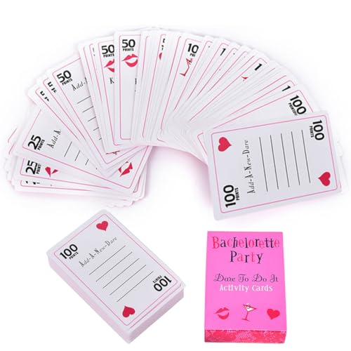 ZOOMPIL Bachelorette Card Game, JGA Card Games, Bachelorette Party Card, Games for Adults Playing Cards, für Junggesellenabschied, Brautparty Party, Mädchen Abend Out von ZOOMPIL