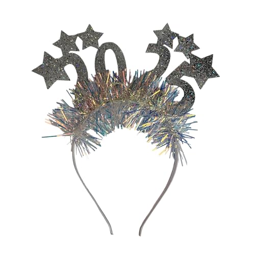 ZORESCOLEO 2025 Neujahrsparty-Haarreif, Karneval, Party, Pailletten, Girlanden, Kopfbedeckung für Erwachsene, Teenager, glitzernde Festival-Requisiten, Hairhoo ZORESCOLEO 2025 Neujahrsparty-Haarreif, Karneval, Party, Pailletten, Girlanden, Kopfbedeckung für Erwachsene, Teenager, glitzernde Festival-Requisiten, Hairhoo von ZORESCOLEO