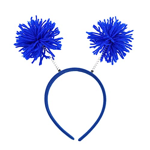 ZORESCOLEO Ball Haarschmuck Kugelkopf Schnalle Wolle Ball Haarband Headbopper Kostüm Zubehör Party Kopfbedeckung von ZORESCOLEO