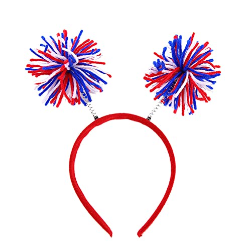ZORESCOLEO Ball Haarschmuck Kugelkopf Schnalle Wolle Ball Haarband Headbopper Kostüm Zubehör Party Kopfbedeckung von ZORESCOLEO