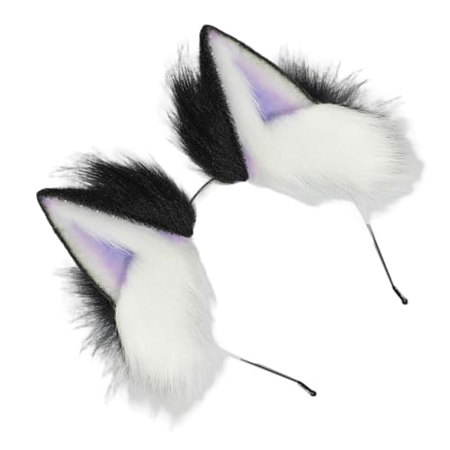 ZORESCOLEO Bunte Farbverläufe, Plüsch-Katzenohr-Stirnbänder, verstellbar, Cosplay-Zubehör für Anime-Liebhaber, Halloween-Kostüm, den täglichen Gebrauch von ZORESCOLEO