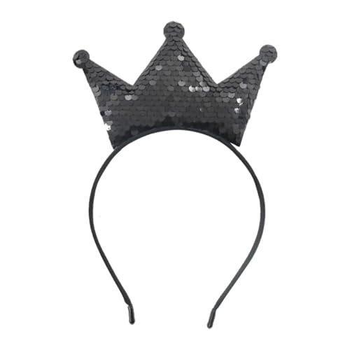 ZORESCOLEO Elegante glitzernde Krone Haarband für kleine Mädchen, Festival, Verkleidung, Geburtstag, Fotografie, Zubehör, Kopfbedeckung von ZORESCOLEO