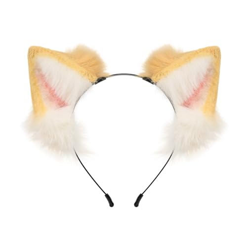 ZORESCOLEO Felliger Welpe Cosplay Party Cartoon Ohr Kostüm Halloween Cartoon Welpe Rollenspiel Kostüm Live Show Kopfbedeckung ZORESCOLEO Felliger Welpe Cosplay Party Cartoon Ohr Kostüm Halloween Cartoon Welpe Rollenspiel Kostüm Live Show Kopfbedeckung von ZORESCOLEO