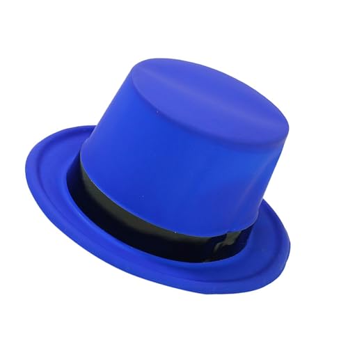 ZORESCOLEO Großer Hut mit schwarzer Schleife mit fluoreszierender Farbe für Cosplay, Party, Erwachsene, Rollenspiel, Verkleidungszubehör, Gentleman-Hut von ZORESCOLEO