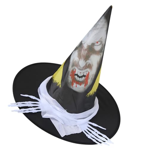 ZORESCOLEO Hexenhut für Halloween-Party, Spinnennetze, Zauberermütze, Cosplay, Kostüm, Zubehör, Kopfbedeckung, Maskeraden, Hut, Festivalzubehör ZORESCOLEO Hexenhut für Halloween-Party, Spinnennetze, Zauberermütze, Cosplay, Kostüm, Zubehör, Kopfbedeckung, Maskeraden, Hut, Festivalzubehör von ZORESCOLEO