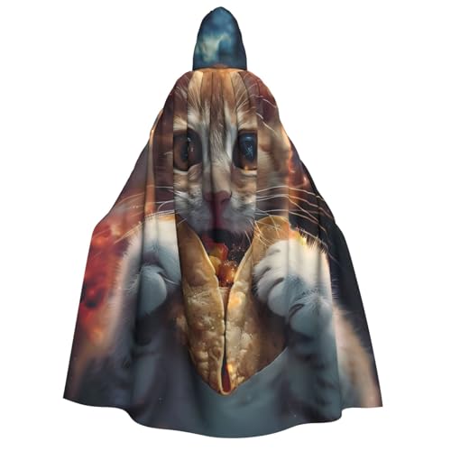 ZORIN Halloween-Kapuzenumhang, 150 cm, Katzentacos, Weltraum-Umhang, Umhang mit Kapuze, Umhang für Halloween, Weihnachten, Kostüm, Sensenmann, Vampir-Party, Teufel, Hexe, Zauberer, Cosplay ZORIN Halloween-Kapuzenumhang, 150 cm, Katzentacos, Weltraum-Umhang, Umhang mit Kapuze, Umhang für Halloween, Weihnachten, Kostüm, Sensenmann, Vampir-Party, Teufel, Hexe, Zauberer, Cosplay von ZORIN