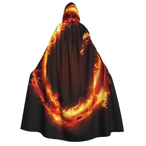 ZORIN Halloween Kapuzenumhang 150 cm Flaming Dragon Circle Ring Fancy Cape Hooded Robe Cloaks für Halloween Weihnachten Kostüm Sensenmann Vampir Party Teufel Hexe Zauberer Cosplay ZORIN Halloween Kapuzenumhang 150 cm Flaming Dragon Circle Ring Fancy Cape Hooded Robe Cloaks für Halloween Weihnachten Kostüm Sensenmann Vampir Party Teufel Hexe Zauberer Cosplay von ZORIN