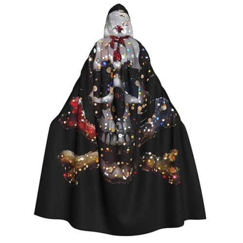 ZORIN Halloween-Umhang mit Kapuze, 150 cm, Totenkopf-Kristall, gekreuzte Knochen, ausgefallener Umhang mit Kapuze, Umhang für Halloween, Weihnachten, Kostüm, Sensenmann, Vampir-Party, Teufel, Hexe ZORIN Halloween-Umhang mit Kapuze, 150 cm, Totenkopf-Kristall, gekreuzte Knochen, ausgefallener Umhang mit Kapuze, Umhang für Halloween, Weihnachten, Kostüm, Sensenmann, Vampir-Party, Teufel, Hexe von ZORIN