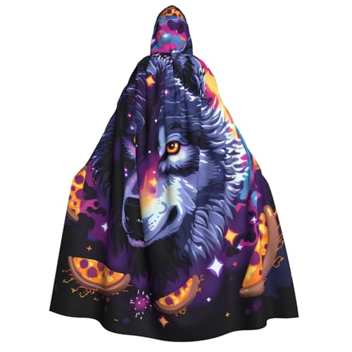 ZORIN Halloween-Umhang mit Kapuze, 150 cm, Wolfskopf, Galaxie, Wirbel, ausgefallener Umhang mit Kapuze, Umhang für Halloween, Weihnachten, Kostüm, Sensenmann, Vampir-Party, Teufel, Hexe, Zauberer ZORIN Halloween-Umhang mit Kapuze, 150 cm, Wolfskopf, Galaxie, Wirbel, ausgefallener Umhang mit Kapuze, Umhang für Halloween, Weihnachten, Kostüm, Sensenmann, Vampir-Party, Teufel, Hexe, Zauberer von ZORIN