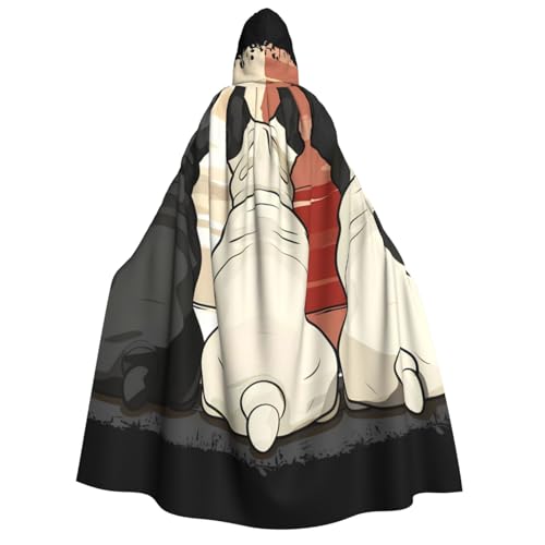 ZORIN Kapuzenumhang, Halloween-Kostüm, 149,9 cm, Bademantel mit Kapuze, französische Bulldogge, lustiger Uni-Kostüm, Umhang für Halloween, Weihnachten, Cosplay-Party ZORIN Kapuzenumhang, Halloween-Kostüm, 149,9 cm, Bademantel mit Kapuze, französische Bulldogge, lustiger Uni-Kostüm, Umhang für Halloween, Weihnachten, Cosplay-Party von ZORIN