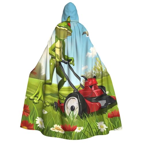 ZORIN Kapuzenumhang, Halloween-Kostüm, 149,9 cm, Robe mit Kapuze, Grasmähen, grüner Frosch, Uni, Kostüm-Umhang für Halloween, Weihnachten, Cosplay-Party ZORIN Kapuzenumhang, Halloween-Kostüm, 149,9 cm, Robe mit Kapuze, Grasmähen, grüner Frosch, Uni, Kostüm-Umhang für Halloween, Weihnachten, Cosplay-Party von ZORIN
