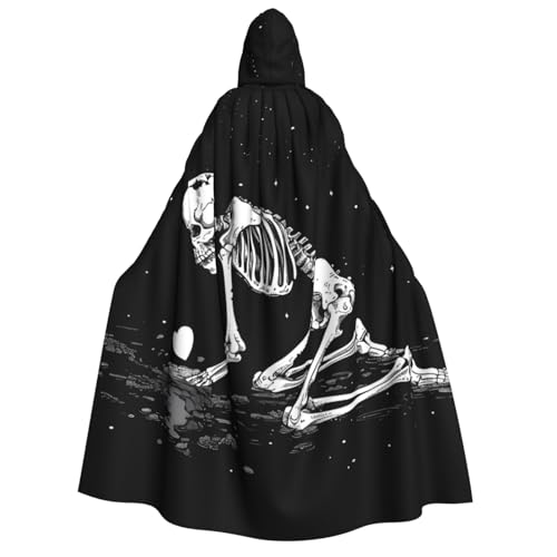 ZORIN Kapuzenumhang, Halloween-Kostüm, 149,9 cm, Robe mit Kapuze, Knochen, Herz, Totenkopf, Uni, Fasching, Umhang für Halloween, Weihnachten, Cosplay, Party ZORIN Kapuzenumhang, Halloween-Kostüm, 149,9 cm, Robe mit Kapuze, Knochen, Herz, Totenkopf, Uni, Fasching, Umhang für Halloween, Weihnachten, Cosplay, Party von ZORIN