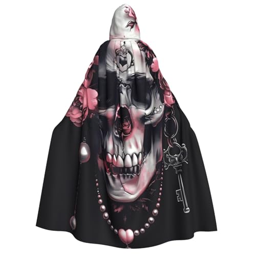 ZORIN Kapuzenumhang, Halloween-Kostüm, 149,9 cm, Robe mit Kapuze, Schlüssel, Perlen, Totenkopf, Rose, Uni, Fasching, Umhang für Halloween, Weihnachten, Cosplay, Party ZORIN Kapuzenumhang, Halloween-Kostüm, 149,9 cm, Robe mit Kapuze, Schlüssel, Perlen, Totenkopf, Rose, Uni, Fasching, Umhang für Halloween, Weihnachten, Cosplay, Party von ZORIN