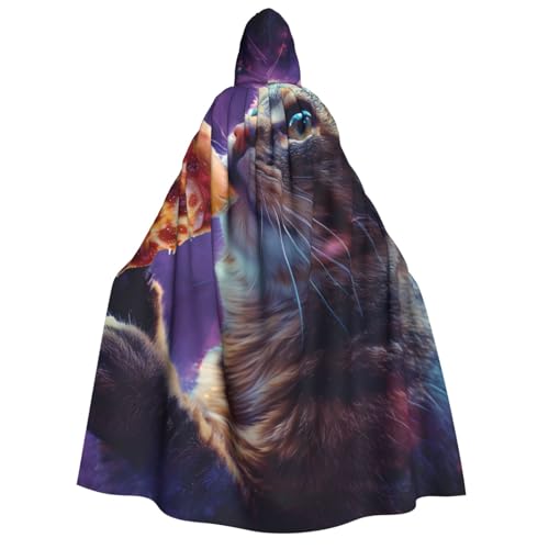 ZORIN Kapuzenumhang, Halloween-Kostüm, 149,9 cm, Robe mit Kapuze, Sternenhimmel, violette Katze, Uni, Kostüm-Umhang für Halloween, Weihnachten, Cosplay-Party ZORIN Kapuzenumhang, Halloween-Kostüm, 149,9 cm, Robe mit Kapuze, Sternenhimmel, violette Katze, Uni, Kostüm-Umhang für Halloween, Weihnachten, Cosplay-Party von ZORIN