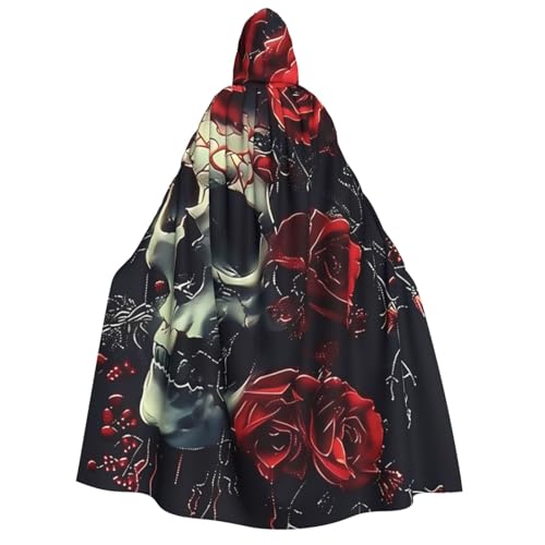 ZORIN Kapuzenumhang, Halloween-Kostüm, 149,9 cm, Robe mit Kapuze, Totenkopf, Dorn, Blüte, Rose, Uni, Fasching, Umhang für Halloween, Weihnachten, Cosplay, Party ZORIN Kapuzenumhang, Halloween-Kostüm, 149,9 cm, Robe mit Kapuze, Totenkopf, Dorn, Blüte, Rose, Uni, Fasching, Umhang für Halloween, Weihnachten, Cosplay, Party von ZORIN