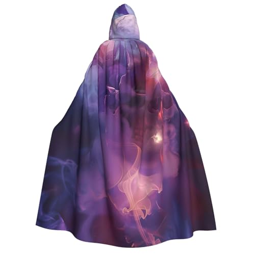 ZORIN Kapuzenumhang, Halloween-Kostüm, 149,9 cm, Robe mit Kapuze, Totenkopf, Rose, leuchtende Sterne, Uni-Kostüm, Umhang für Halloween, Weihnachten, Cosplay-Party ZORIN Kapuzenumhang, Halloween-Kostüm, 149,9 cm, Robe mit Kapuze, Totenkopf, Rose, leuchtende Sterne, Uni-Kostüm, Umhang für Halloween, Weihnachten, Cosplay-Party von ZORIN