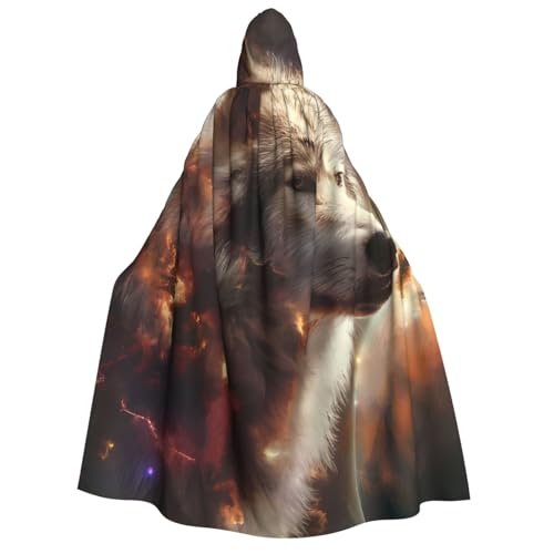 ZORIN Kapuzenumhang, Halloween-Kostüm, 149,9 cm, Robe mit Kapuze, bezaubernder Wolf, wirbelnd, Uni, Fasching, Umhang für Halloween, Weihnachten, Cosplay, Party ZORIN Kapuzenumhang, Halloween-Kostüm, 149,9 cm, Robe mit Kapuze, bezaubernder Wolf, wirbelnd, Uni, Fasching, Umhang für Halloween, Weihnachten, Cosplay, Party von ZORIN