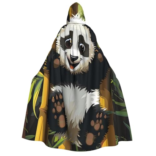 ZORIN Kapuzenumhang, Halloween-Kostüm, 150 cm, Bademantel mit Kapuze, niedlicher Panda, Bambus, zum Aufhängen, Uni, für Halloween, Weihnachten, Cosplay-Party ZORIN Kapuzenumhang, Halloween-Kostüm, 150 cm, Bademantel mit Kapuze, niedlicher Panda, Bambus, zum Aufhängen, Uni, für Halloween, Weihnachten, Cosplay-Party von ZORIN