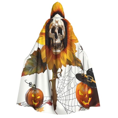 ZORIN Kapuzenumhang, Halloween-Kostüm, 150 cm, Robe mit Kapuze, Hexe, Sonnenblume, Spinne, Uni, Fasching, Umhang für Halloween, Weihnachten, Cosplay, Party ZORIN Kapuzenumhang, Halloween-Kostüm, 150 cm, Robe mit Kapuze, Hexe, Sonnenblume, Spinne, Uni, Fasching, Umhang für Halloween, Weihnachten, Cosplay, Party von ZORIN
