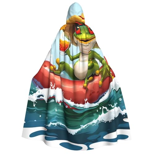 ZORIN Kapuzenumhang, Halloween-Kostüm, 150 cm, Robe mit Kapuze, Meereswelle, Frosch, niedlicher Uni-Kostüm, Umhang für Halloween, Weihnachten, Cosplay-Party ZORIN Kapuzenumhang, Halloween-Kostüm, 150 cm, Robe mit Kapuze, Meereswelle, Frosch, niedlicher Uni-Kostüm, Umhang für Halloween, Weihnachten, Cosplay-Party von ZORIN