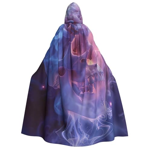 ZORIN Kapuzenumhang, Halloween-Kostüm, 150 cm, Robe mit Kapuze, Nebel, Rose, Totenkopf, schwimmend, Uni, für Halloween, Weihnachten, Cosplay, Party ZORIN Kapuzenumhang, Halloween-Kostüm, 150 cm, Robe mit Kapuze, Nebel, Rose, Totenkopf, schwimmend, Uni, für Halloween, Weihnachten, Cosplay, Party von ZORIN