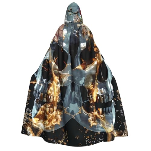 ZORIN Kapuzenumhang, Halloween-Kostüm, 150 cm, Robe mit Kapuze, Totenkopf, Blasen, Blumenmuster, Uni, Kostüm-Umhang für Halloween, Weihnachten, Cosplay-Party ZORIN Kapuzenumhang, Halloween-Kostüm, 150 cm, Robe mit Kapuze, Totenkopf, Blasen, Blumenmuster, Uni, Kostüm-Umhang für Halloween, Weihnachten, Cosplay-Party von ZORIN