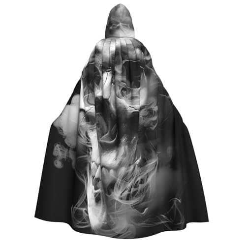 ZORIN Kapuzenumhang, Halloween-Kostüm, 150 cm, Robe mit Kapuze, Totenkopf, Stift, Zeichnung, Uni, Kostüm-Umhang für Halloween, Weihnachten, Cosplay, Party ZORIN Kapuzenumhang, Halloween-Kostüm, 150 cm, Robe mit Kapuze, Totenkopf, Stift, Zeichnung, Uni, Kostüm-Umhang für Halloween, Weihnachten, Cosplay, Party von ZORIN