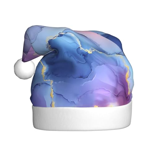 ZORIN Weihnachtsmütze, Marmor, goldfarben, rosa, Plüschbesatz, Uni, Weihnachtsmannmütze für Urlaub, Party, Cosplay, Weihnachtsdekoration für Herren, Damen, Erwachsene ZORIN Weihnachtsmütze, Marmor, goldfarben, rosa, Plüschbesatz, Uni, Weihnachtsmannmütze für Urlaub, Party, Cosplay, Weihnachtsdekoration für Herren, Damen, Erwachsene von ZORIN
