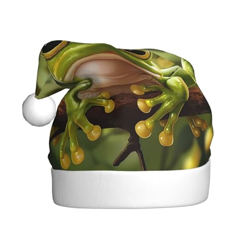 ZORIN Weihnachtsmütze, Zweig, einfacher Frosch, niedlich, Uni, bequem, Plüsch, für Weihnachten, Neujahr, Urlaub, Partyzubehör ZORIN Weihnachtsmütze, Zweig, einfacher Frosch, niedlich, Uni, bequem, Plüsch, für Weihnachten, Neujahr, Urlaub, Partyzubehör von ZORIN