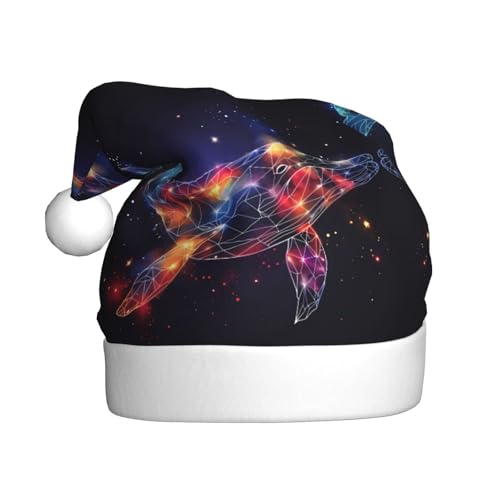 ZORIN Weihnachtsmütze, geometrischer Wal, Sternenhimmel, Plüschbesatz, Uni, Weihnachtsmannmütze für Urlaub, Party, Cosplay, Weihnachtsdekoration für Herren, Damen, Erwachsene ZORIN Weihnachtsmütze, geometrischer Wal, Sternenhimmel, Plüschbesatz, Uni, Weihnachtsmannmütze für Urlaub, Party, Cosplay, Weihnachtsdekoration für Herren, Damen, Erwachsene von ZORIN