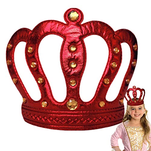 King Crown Stirnband – König und Königin Gold Stirnband Krone | Bequeme Krone für Erwachsene Kinder Festival Party Foto Requisiten Sdoil von ZORQ
