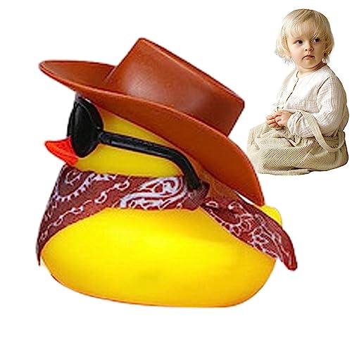 ZORQ Cowboy-Ente - Coole Rubber Ducks Sonnenbrille | Auto-Ente für Armaturenbrett, Badespielzeug-Schwimmente, Enten-Autozubehör, Tütenfüller, Auto-Ornamente für Armaturenbrett ZORQ Cowboy-Ente - Coole Rubber Ducks Sonnenbrille | Auto-Ente für Armaturenbrett, Badespielzeug-Schwimmente, Enten-Autozubehör, Tütenfüller, Auto-Ornamente für Armaturenbrett von ZORQ